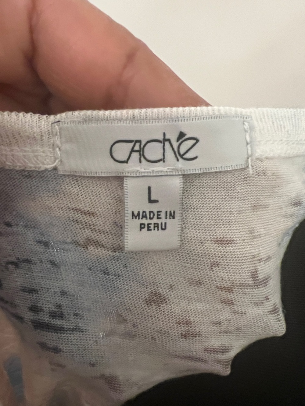 Cache Blue and Tan Scoop Neck Short Sleeve Top - Picture 2 of 7